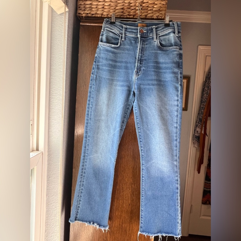 MOTHER Hustler Ankle Fray. Size 27. Zip fly.